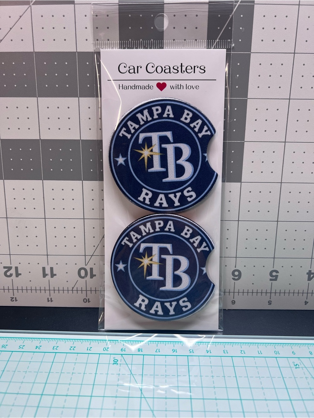 Tampa Bay Rays Car Coasters